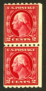 U.S. #411 MINT PAIR OG HR