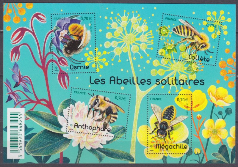 2016 France 6460-6463/B326 Insects / Bees