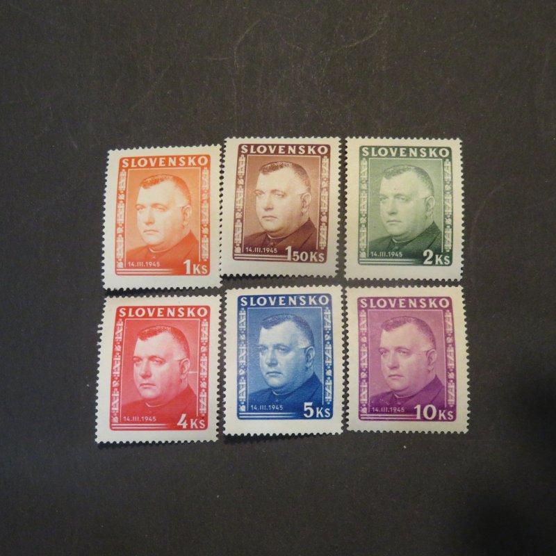 Slovakia 110-115 mint OG, NH, VF, Cv.$5.05