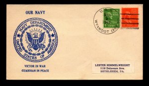1948 USS Wyandot Navy Day Cover - N560