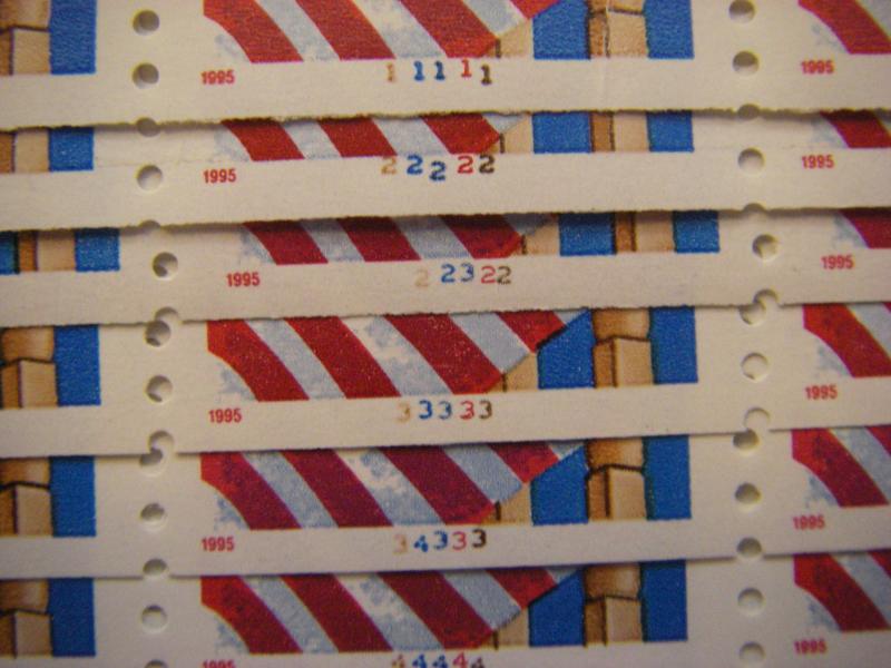 Scott 2913, 32c Flag over Porch, COMPLETE PNC Group of 16, MNH Coil Beauties