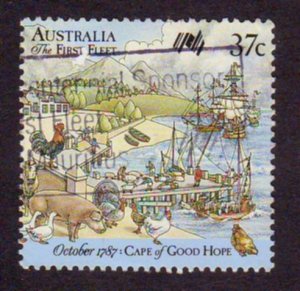 Australia 1987 Sc#1028b,SG#1091 Capetown-Bicentennial USED-Fine-NH.