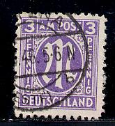 Germany AM Post Scott # 3N2, used, variation