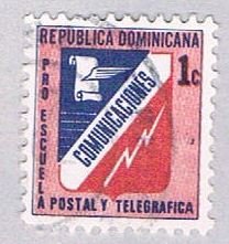 Dominican Republic Comunications 1c salmon (AP103819)