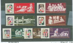 Burundi #B34-37/CB9-11 Unused Single (Complete Set)