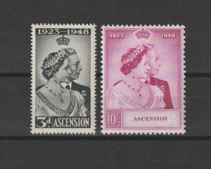 ASCENSION 1949 SG 50/51 MNH Cat £50.50