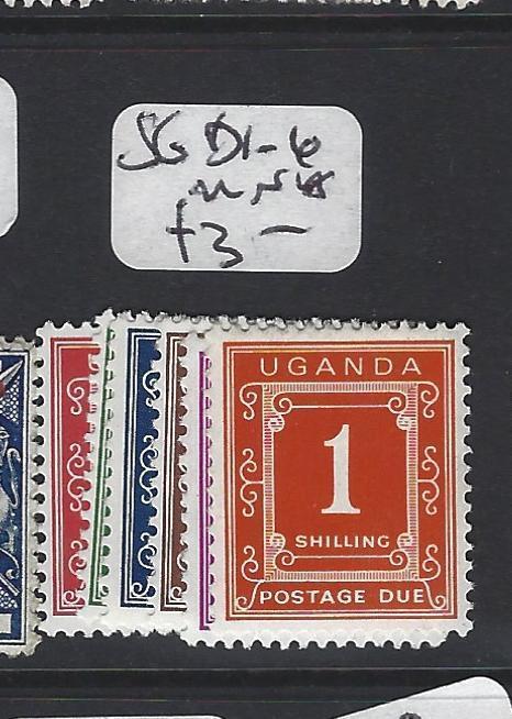 UGANDA (P2705BB) POSTAGE DUE SG D1-6  MNH