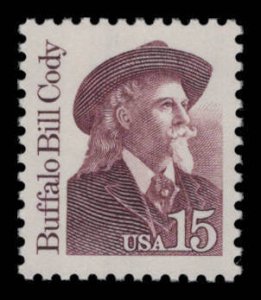 US Scott #2177a MNH OG 15c Buffalo Bill Cody eGraded With Certificate XF 90