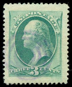 momen: US Stamps #184 Used HUGE PSE Graded XF-SUP 95J LOT #87874