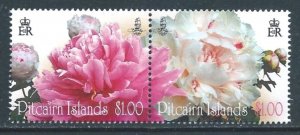 Pitcairn Islands #714 NH Peonies Flowers - Pair