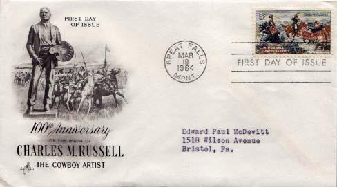 United States, First Day Cover, Art, Horses