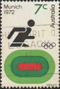 Australia #527 1972 7c Munich Olympics - Running USED-VG.