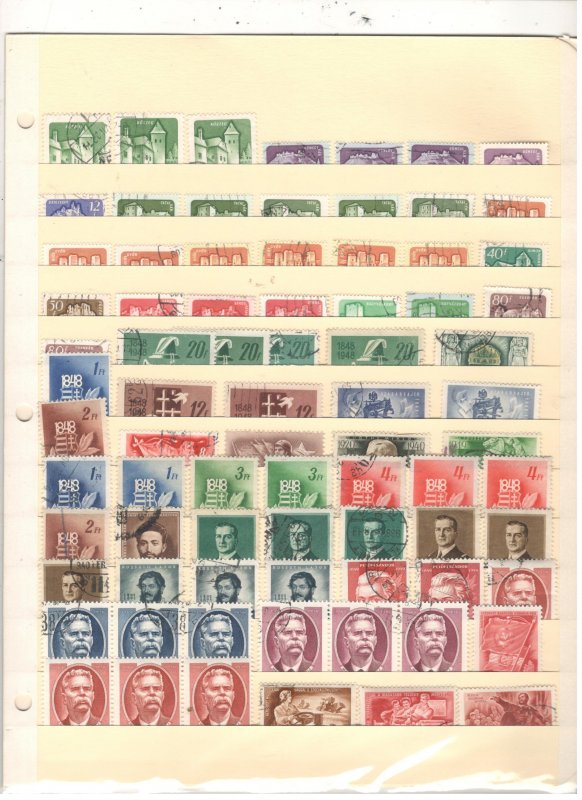 HUNGARY COLLECTION ON STOCK SHEETS, BOTH MINT/USED