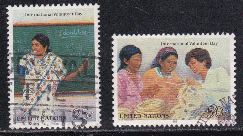 U.N. - New York # 519-520, Agricultural Development,  Used