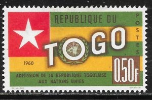 Togo 387: 50c Flag, MH, VF