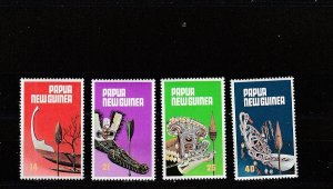 Papua New Guinea  Scott#  495-498  MNH  (1979 Canoe Prows and Paddles)