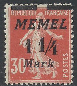 1922 Memel - Mi87 - mint *