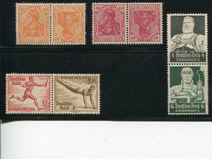 Germany  se-tenants  Mint  VF  -  Lakeshore Philatelics