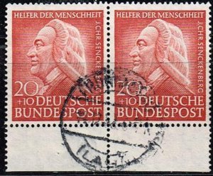 Germany 1953,Sc.#B336 used pair