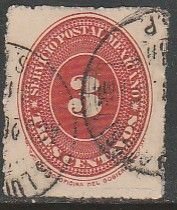 MEXICO 184, 3¢ LARGE NUMERAL, USED. F-VF. (1355)