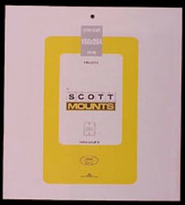 Scott/Prinz Pre-Cut Souvenir Sheets Small Panes Stamp Mounts 156x264 #1003 Black 