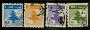 Lebanon 325-328 Used VF