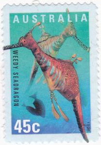 Australia #1705 1998 Planet Ocean Weedy Seadragon 45c used