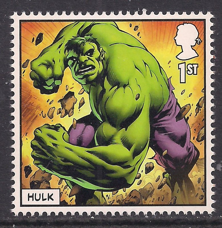 GB 2019 QE2 1st Marvel Comics ' Incredible Hulk ' Umm SG 4184  ( C25 )