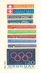 Uruguay #C245/281 Mint (NH) Single (Complete Set)