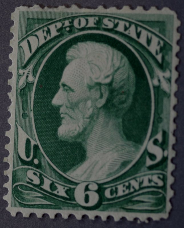 United States #O60 6 Cent Depart of State NG