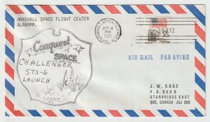 USA Air-Mail Cover # 1895 - Challenger STS-6 - Marshall Space Flight Center