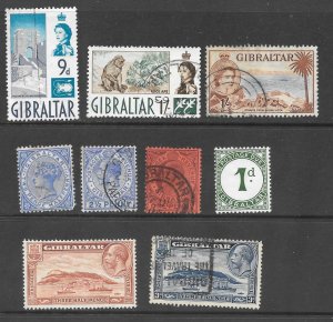 GIBRALTAR Mint & Used Lot of 15 Different 2018 CV $22.55