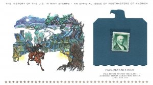 THE HISTORY OF THE U.S. IN MINT STAMPS PAUL REVERE'S RIDE