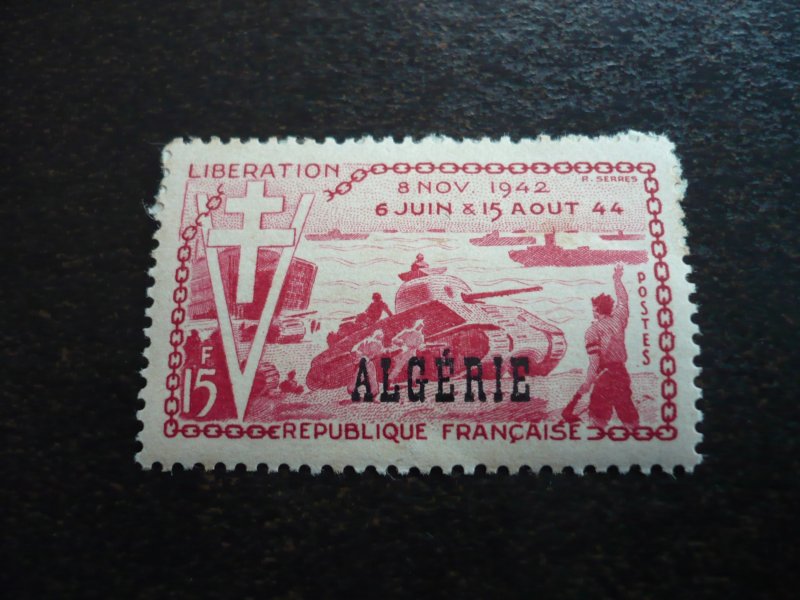 Stamps - Algeria - Scott# 254 - Mint Hinged Set of 1 Stamp