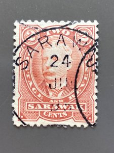 Sarawak 28 F-VF Used. Scott $ 9.75