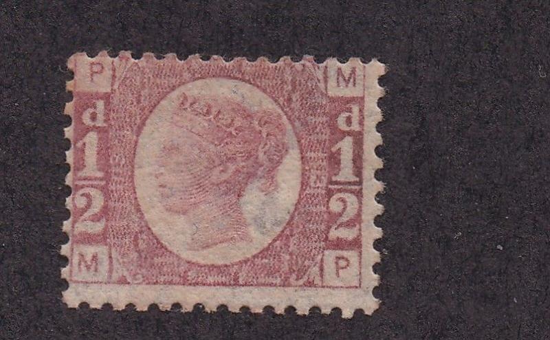 GREAT BRITAIN 1870 QV 1/2D PLATE 13 