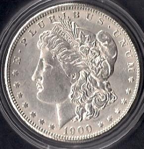 1900 P Morgan Silver Dollar