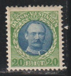 Danish West Indies SC 46 Mint, Hinged. Thin