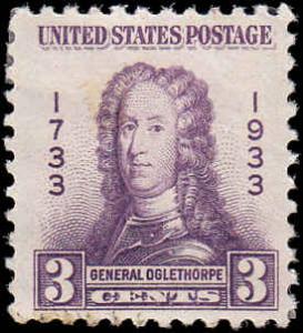 Scott 726 General Oglethorpe MNH VF CV $0.65