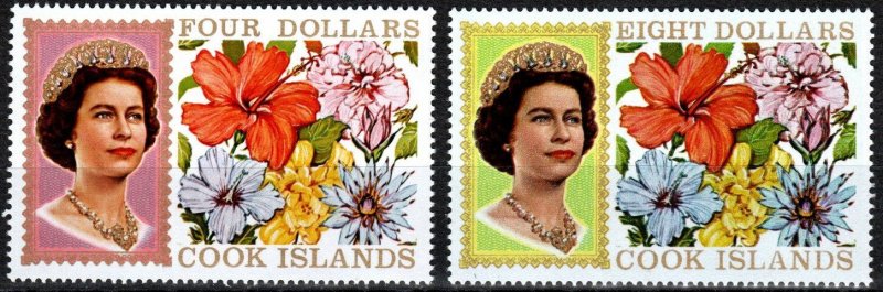 Cook Islands #218, 219A MNH CV $8.500 (X7462)