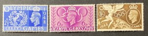 Great Britain 1948 #271,73-4, Olympics, Unused/MH.