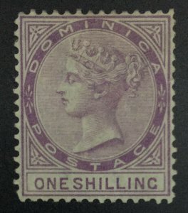 MOMEN: DOMINICA SG #9 1877-9 P14 CROWN CC MINT OG H £130 LOT #62134