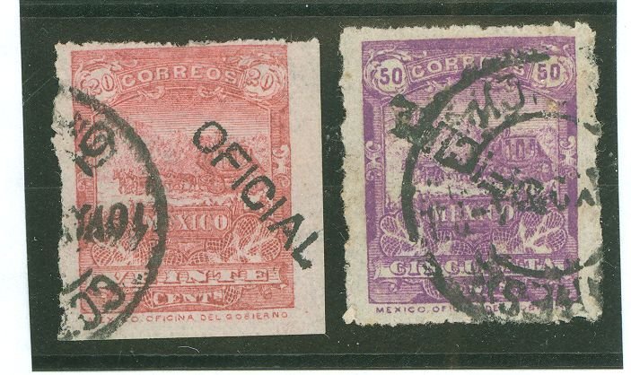 Mexico #O37-O38 Used Single