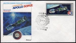 SC#4340 12k Space Flight of Soyuz 19 - Apollo FDC: Fleetwood (1975) Unaddressed