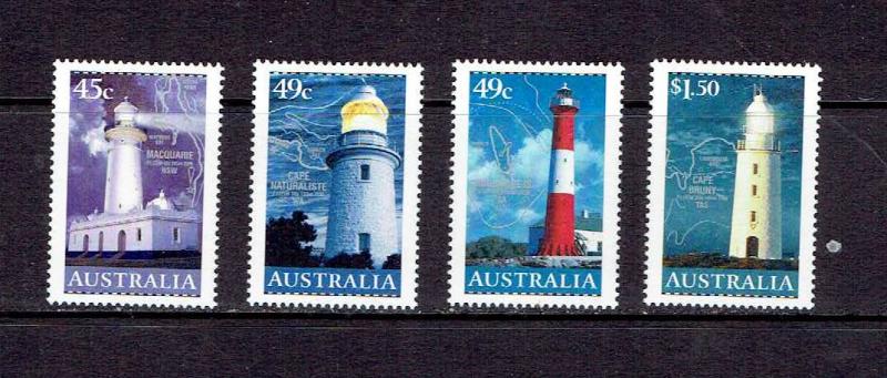 AUSTRALIA - 2002 LIGHTHOUSES AND MAPS - SCOTT 2047 TO 2050 - MNH