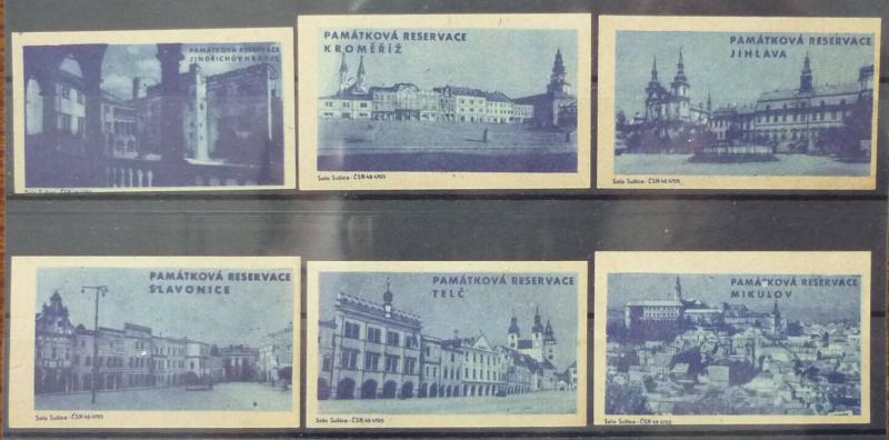 Match Box Labels czechoslovakia czech slovakia jihlava mikulov tourism XJ177