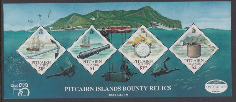 Pitcairn Islands 500 Souvenir Sheet MNH VF