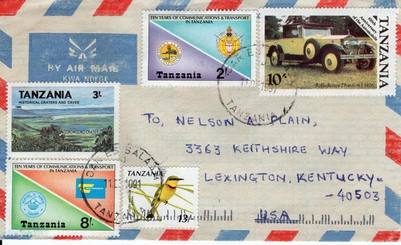 TANZANIA -   POSTAL HISTORY COVER  FDC6855