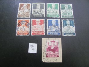 Germany 1934 USED  SC B59-B67 SET XF 160 EUROS (116)