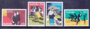 Australia 747-50 MNH 1980 Salvation Army St Vincent de Paul Society Set